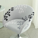 Semi-Circular Chair Cover Elastic Dining Chairs Slipcovers Accent Curved Chairs Dustproof Covers Armchair Seat Case Home Decor Wattsspeed