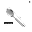 Kitchen Cookware Cooking Utensils Stainless Steel Shovel Soup Spoon Turner Utensils Dinnerware Cooking Tool Kitchen Gadgets Wattsspeed