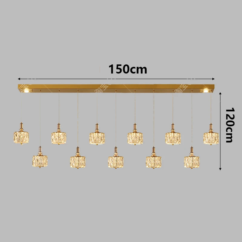 Modern restaurant crystal chandelier indoor ceiling chandelier indoor lighting chandelier LED chandelier chandelier type lightin