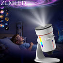 Galaxy Projector with 10 Slides Image Planetarium BedRoom Decor Lights 360° Rotation 1/2/4Timer off &8 LED Color Night Light Wattsspeed