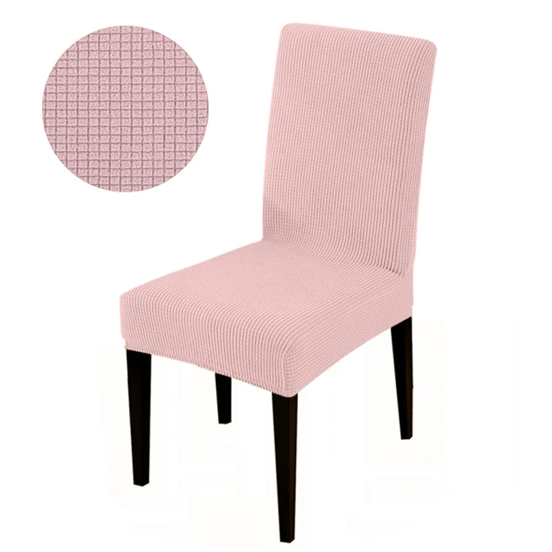 Durable Elastic Fabric Cover For Dining Chairs,Jacquard Chair Cover,Chairs Covers Stretch For Kitchens Home Living Room Decor