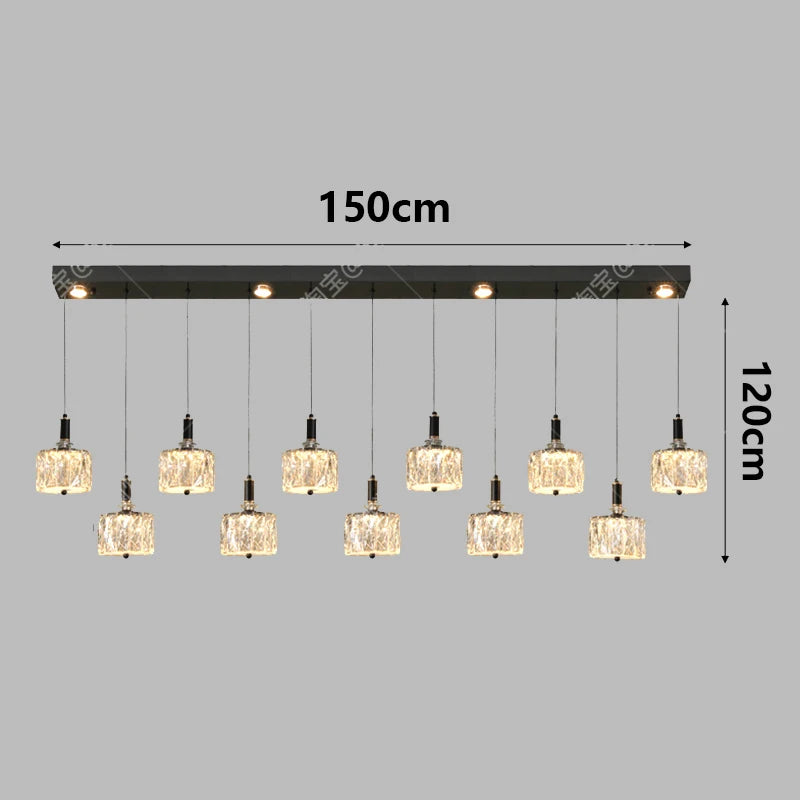 Modern restaurant crystal chandelier indoor ceiling chandelier indoor lighting chandelier LED chandelier chandelier type lightin