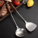 Kitchen Utensils Wok Spatula Iron And Ladle Tool Set Spatula For Stainless Steel Cooking Equpment Kitchen Accessories Essentials Wattsspeed