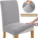 Jacquard Chair Cover, Durable Elastic Fabric Dining Chairs Cover, Stretch Covers For Kitchen Dining Room Chairs, Home Decor Wattsspeed