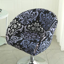 Semi-Circular Chair Cover Elastic Dining Chairs Slipcovers Accent Curved Chairs Dustproof Covers Armchair Seat Case Home Decor Wattsspeed