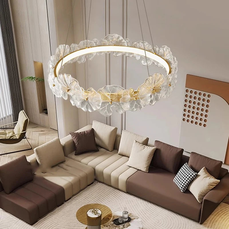 Nordic Home Decoration Crystal Chandelier Restaurant Chandelier Chandelier Ceiling Lamp Villa Chandelier Indoor Lighting Lamps
