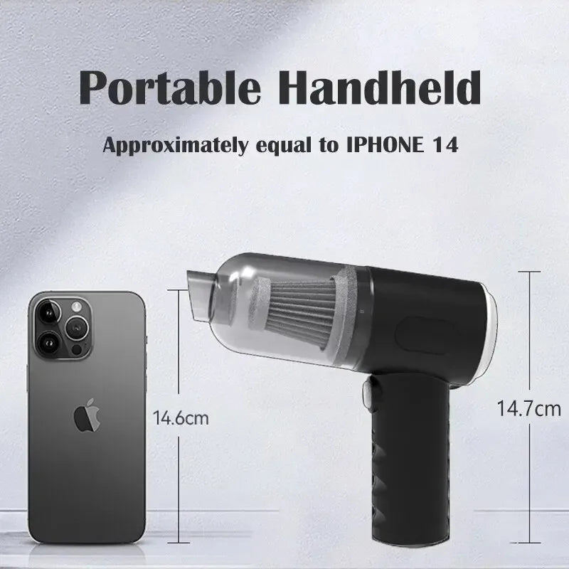 Wireless Car Vacuum Cleaner USB Charging 1200mah Smart Clean