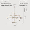 Crown Major Chandelier Nordic Tube Silver Chandelier Modern Led Art Designer Luxury Chandelier For Kitchen Hotel Big Chandelier Wattsspeed