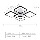 New led Chandelier For Living Room Bedroom kitchern Home chandelier Modern Led Ceiling Chandelier Lamp Lighting chandelier Wattsspeed
