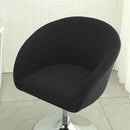 Semi-Circular Chair Cover Elastic Dining Chairs Slipcovers Accent Curved Chairs Dustproof Covers Armchair Seat Case Home Decor Wattsspeed
