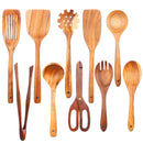 Kitchen Sets Wooden Kitchen Utensils Cooking Wooden Spoons Wooden Spoons Soup Utensils Kitchen Cooking Sets Cooking Gifts1-10PC Wattsspeed