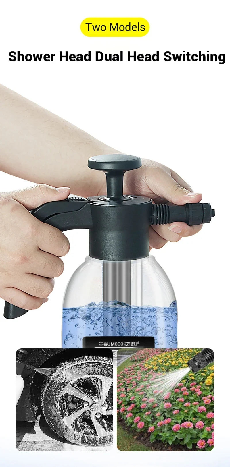 Pressure Foam Cannon Car Wash Sprayer Bottle For Thick Snow