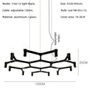 Crown Major Chandelier Nordic Tube Silver Chandelier Modern Led Art Designer Luxury Chandelier For Kitchen Hotel Big Chandelier Wattsspeed