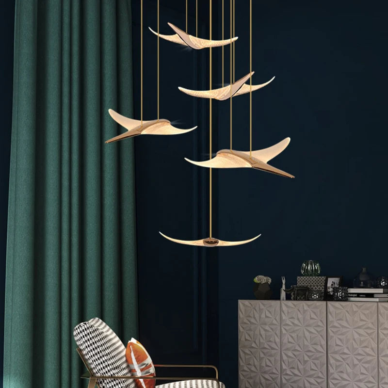Modern Chandelier Luxury Led Chandelier Living Room Large Home Decoration Chandelier Design Villa Stair Acrylic Chandelier