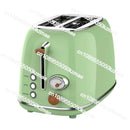 Retro 2-Slice Toaster with Grill, Multifunctional Smart Bread Toaster Kitchen Appliance Wattsspeed
