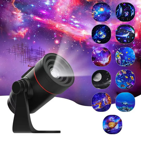 Galaxy Projector Home Planetarium Astral Light Projector with Solar System & Constellation forCorridor Bedroom Ceiling Room Deco