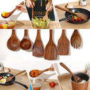 Kitchen Sets Wooden Kitchen Utensils Cooking Wooden Spoons Wooden Spoons Soup Utensils Kitchen Cooking Sets Cooking Gifts1-10PC Wattsspeed