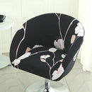 Semi-Circular Chair Cover Elastic Dining Chairs Slipcovers Accent Curved Chairs Dustproof Covers Armchair Seat Case Home Decor Wattsspeed