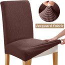 Jacquard Chair Cover, Durable Elastic Fabric Dining Chairs Cover, Stretch Covers For Kitchen Dining Room Chairs, Home Decor Wattsspeed