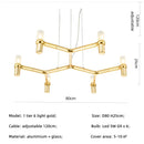 Crown Major Chandelier Nordic Tube Silver Chandelier Modern Led Art Designer Luxury Chandelier For Kitchen Hotel Big Chandelier Wattsspeed