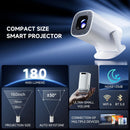 P30 PRO Smart Mini Projector Android 14 WiFi6 BT 5.0 Supports 4K 1280 * 720P Video Smart Home Theater Outdoor Portable Projector Wattsspeed