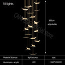 Modern Chandelier Luxury Led Chandelier Living Room Large Home Decoration Chandelier Design Villa Stair Acrylic Chandelier Wattsspeed