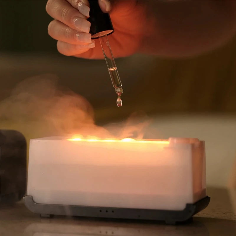Air Aroma Humidifier Diffuser Essential Oils Humidifiers Mini Flame Automatic Fragrance Diffuser Home Humidifier With LED Light Wattsspeed