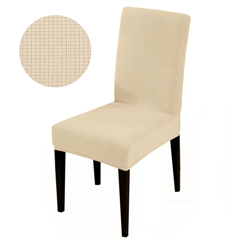 Durable Elastic Fabric Cover For Dining Chairs,Jacquard Chair Cover,Chairs Covers Stretch For Kitchens Home Living Room Decor