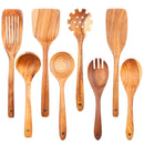 Kitchen Sets Wooden Kitchen Utensils Cooking Wooden Spoons Wooden Spoons Soup Utensils Kitchen Cooking Sets Cooking Gifts1-10PC Wattsspeed