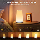 LED 13 Color Changing Night Light Remote Control Touch USB Rechargeable RGB Night Lamp Dimmable Lamp Portable Table Bedside Lamp Wattsspeed