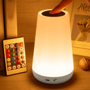 LED 13 Color Changing Night Light Remote Control Touch USB Rechargeable RGB Night Lamp Dimmable Lamp Portable Table Bedside Lamp Wattsspeed
