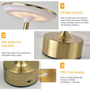LED Table Lamp Touch Sensor Night Light USB Rechargeable Portable Bedroom Night Light Wireless Reading Lamp Restaurant Hotel Bar Wattsspeed