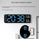Large Digital Wall Clock Temperature and Humidity Week Display Brightness Adjustable Electronic LED Table Alarm Clock 12/24H Wattsspeed