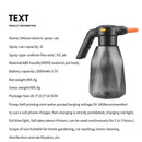 Electric Spray Bottle 2l, Rechargeable Battery Powered Spray Wattsspeed