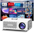 Tragbarer Projektor, LED-Heimkino-Projektor, Mini-Kino, Smart-TV, Beamer, unterstützt 1080P, Full HD, Filmwiedergabe Wattsspeed