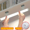 LED Bar Lights USB Rechargeable Motion Sensor Night Light Portable Induction Cabinet Light for Kitchen Room for Wardrobe Hallway Wattsspeed