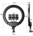 18 Inch Round Lamp Barber Chest Holder Hair Extensions Ring Light Ringlight Wall Mount for Barber Shop Live Streaming Recording Wattsspeed