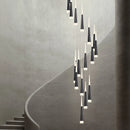Meteor Shower Chandelier Spiral Staircase Long Chandelier Villa Ceiling Chandelier LOFT Restaurant Chandelier Can Be Customized Wattsspeed