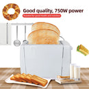 Toaster 2 Slice Wide Slot with 6 Preset Temperature and Timing Small Stainless Steel Bread Toaster with Manual Stop Wattsspeed