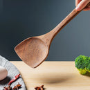 Kitchen Utensils Set Non-Stick  Cookware for Kitchen Wooden Handle Soup spoon spatula Rice spoon shovel Kitchen Accessories Wattsspeed